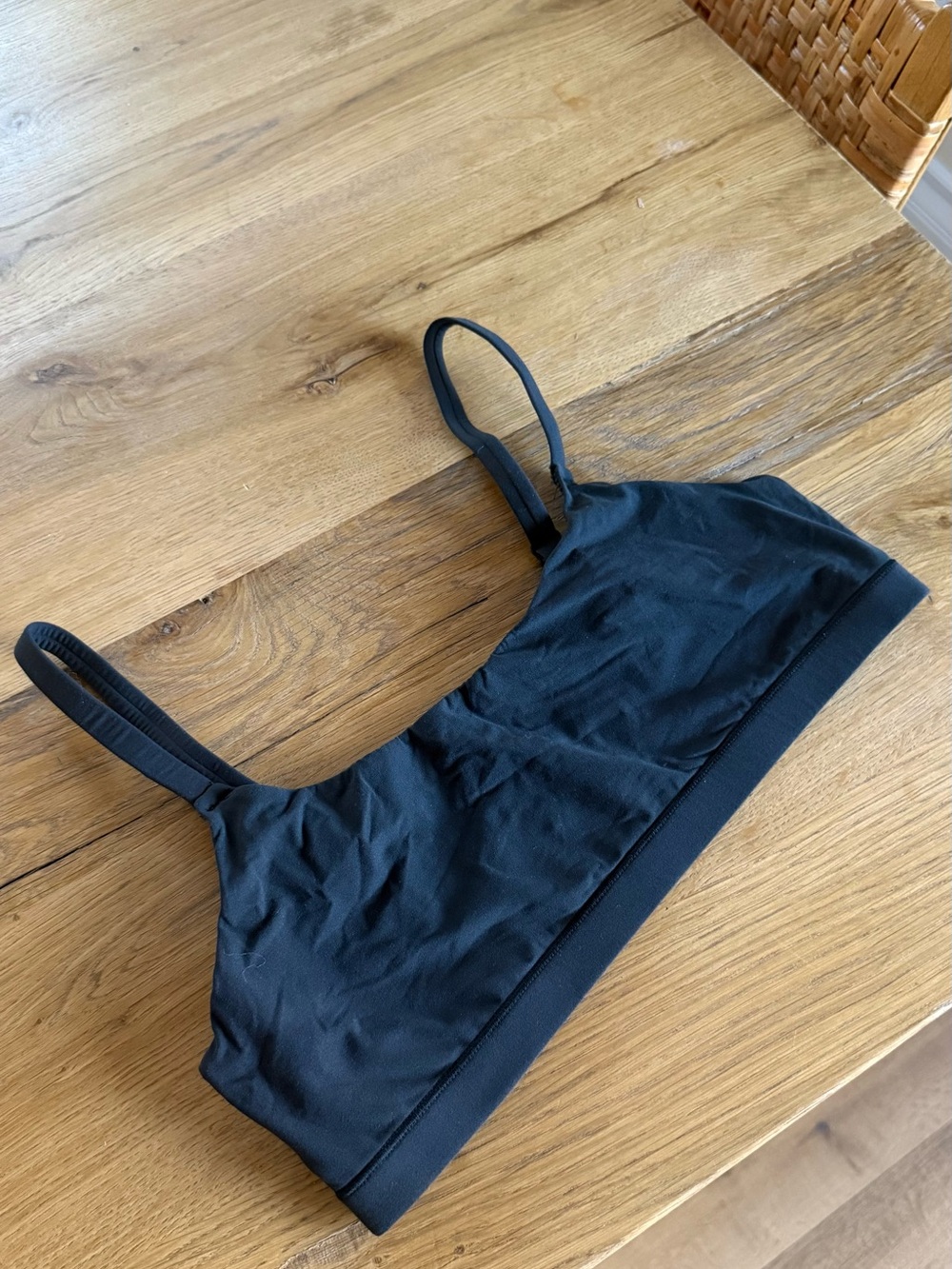 SKIMS Black Soft Stretch Bralette